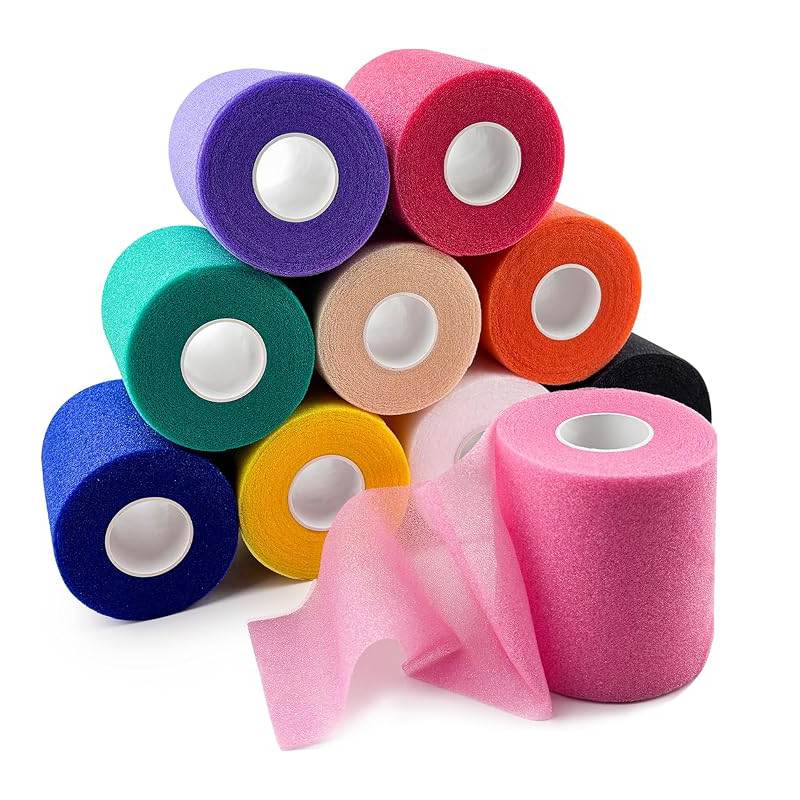 Blandet farve Sport Foam Prewrap Athletic Tape Fodbold Sports Pre Wrap Tape