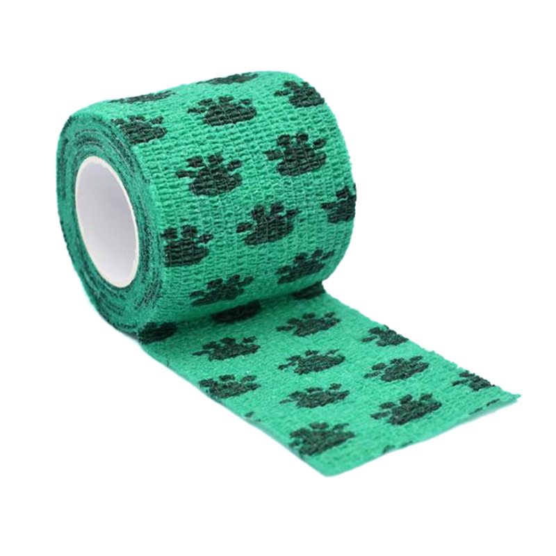 Ren bomuld selvklæbende sammenhængende elastisk bandage til hurtig og nem påføring overalt