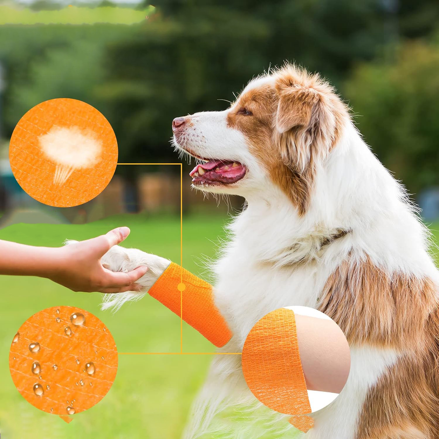 Vandtæt selvklæbende bandage til udendørs