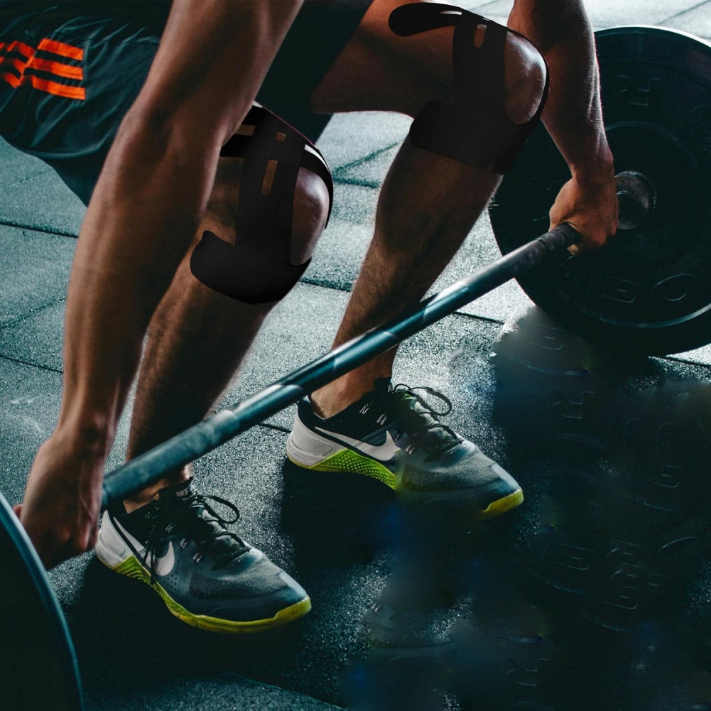 Forudskåret kinesiologitape muskelplaster til knæ