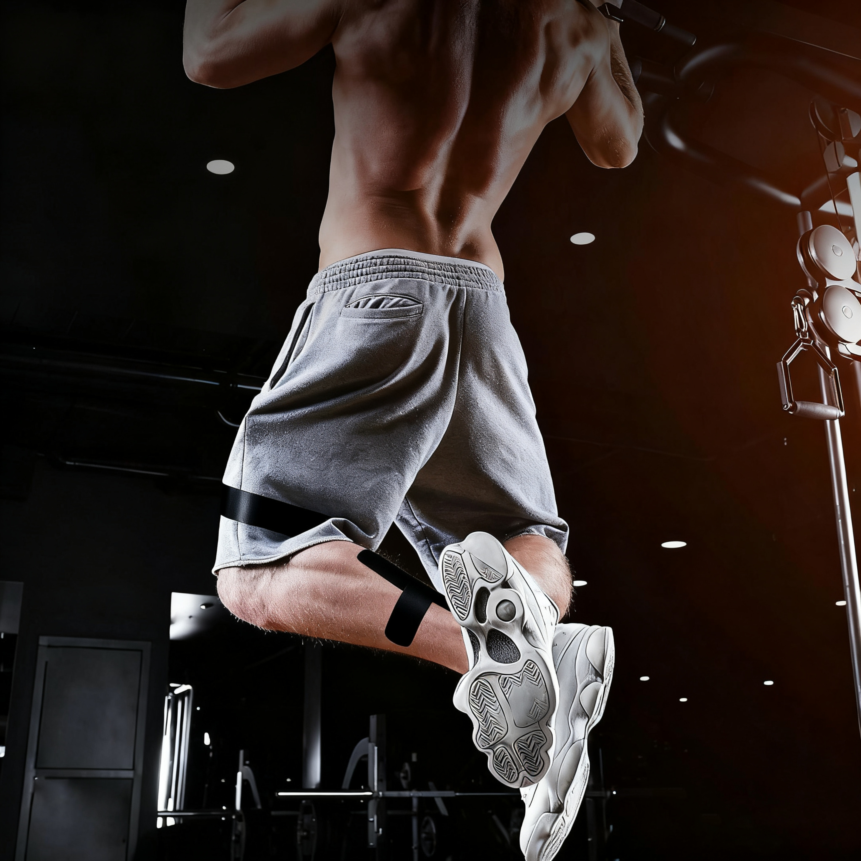 Forudskåret kinesiologitape muskelplaster til læg