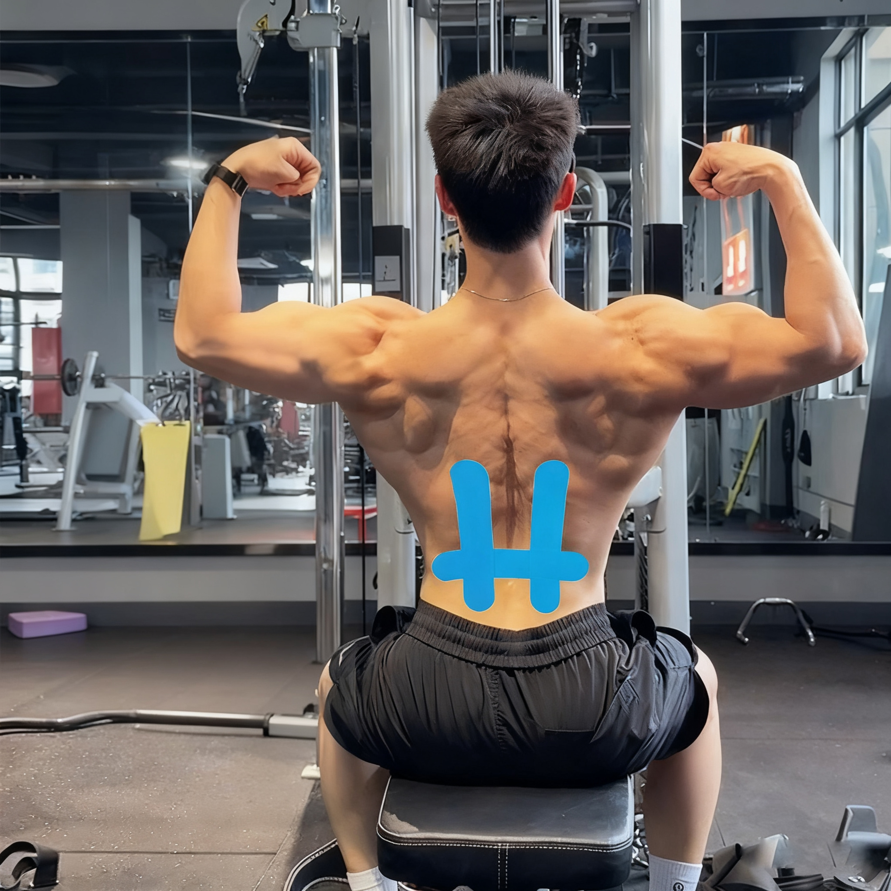 Pre-Cut Shape Kinesiology Tape muskelplaster til ryg