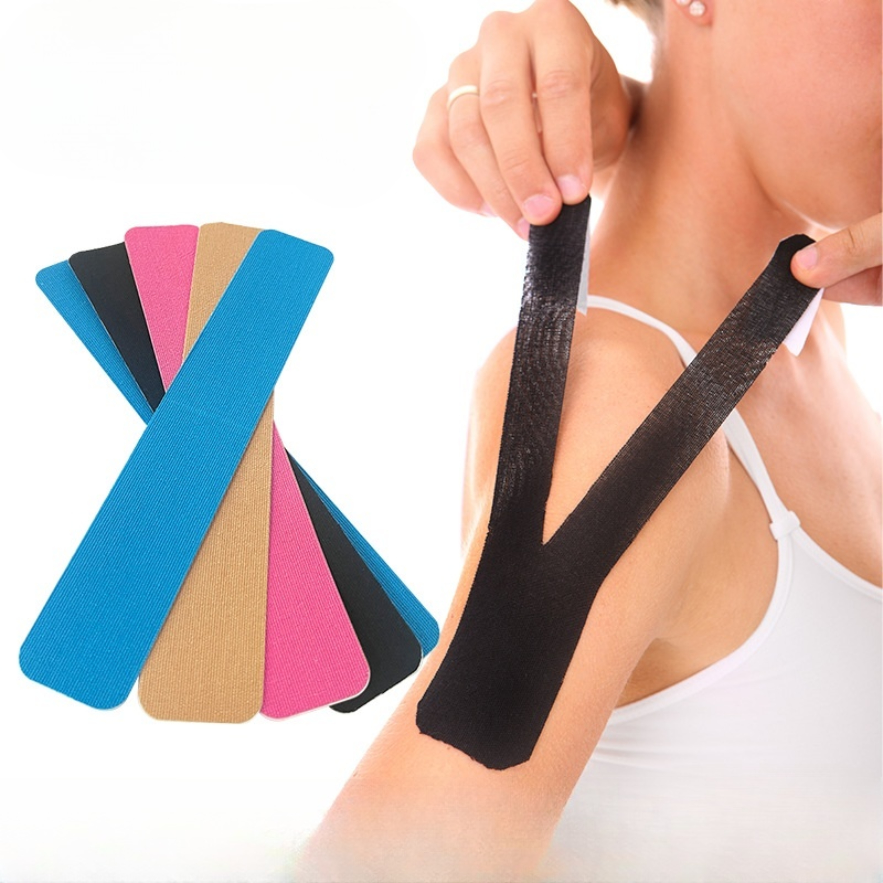 Pre-Cut Y Shape Kinesiology Tape muskelplaster til alle kropsdele