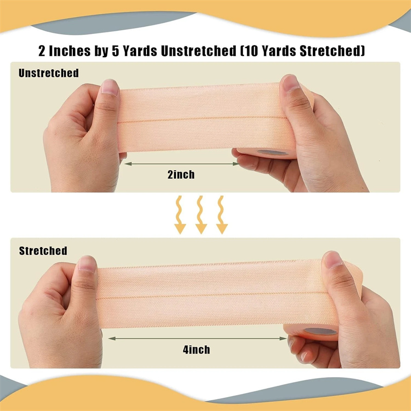 Elastic Therapeutic Tape (EAB) – Strækklæbende bandage til kompression og støtte Elastic Therapeutic Tape (EAB) – Strækklæbende bandage til kompression og støtte