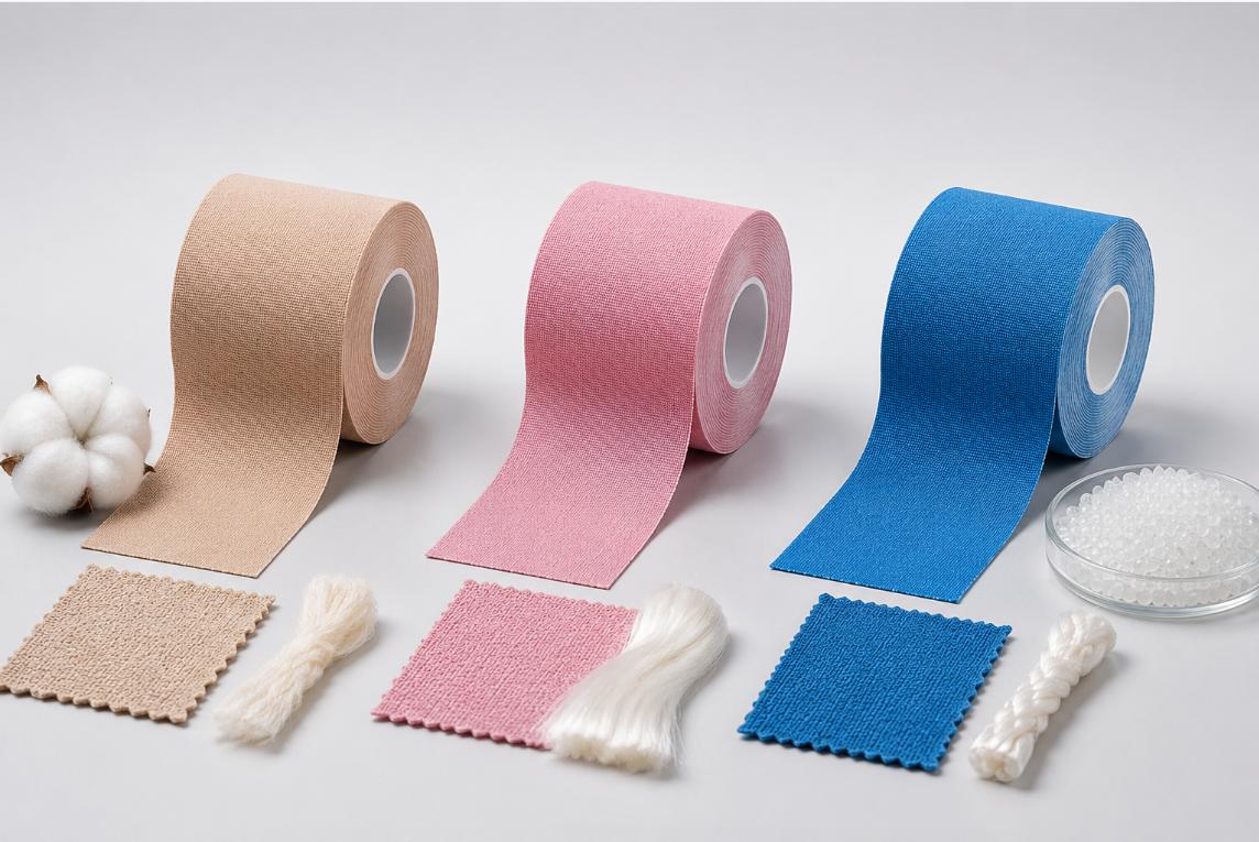 Cotton vs Rayon vs Nylon Kinesiology Tape: Which Material Fits Your Brand?